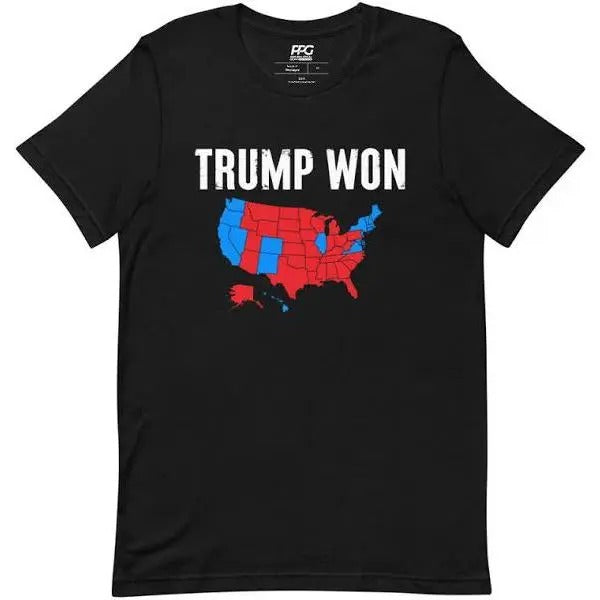 Trump Won Unisex T-Shirt, Unisex Trump Shirt Hoodie, Sweatshirt | GrindPrints.com