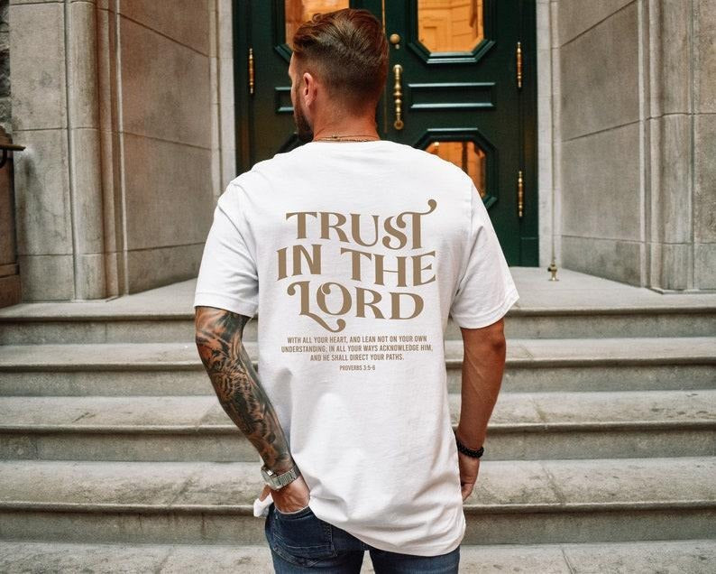 Trust In The Lord Sweatshirt, Bible Verse Hoodie For Women, Proverbs 3:5-6 Shirt, Jesus Love Sweater, Faith Based Tee,...