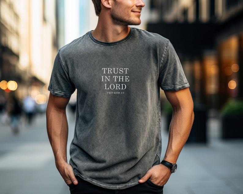 Trust In The Lord, Mens and Womens Christian tShirt Bible Verse Hoodie, Sweatshirt | GrindPrints.com