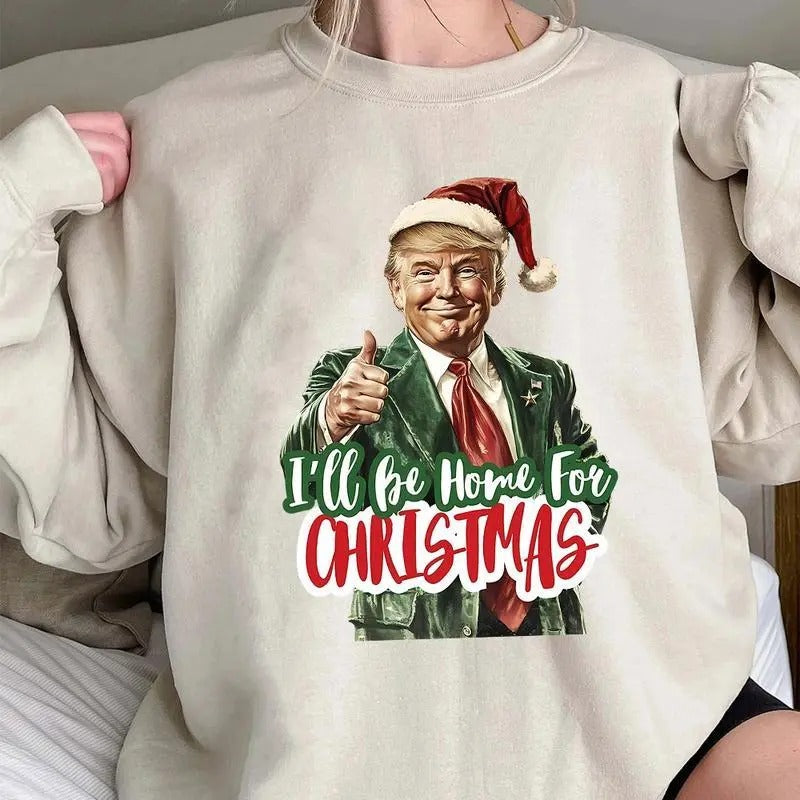 Truump Christmas Shirt, Trummp Coming Home Shirt Hoodie, Sweatshirt | GrindPrints.com