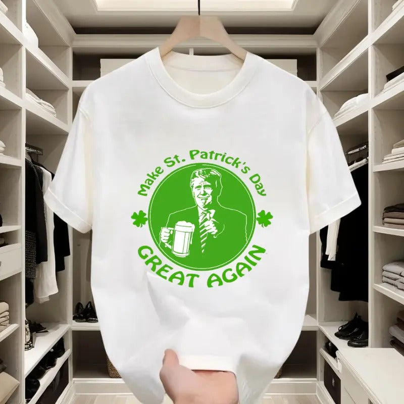 Try This Cozy St. Patrick's Day Graphic Tee! Soft Fabric, Perfect for All