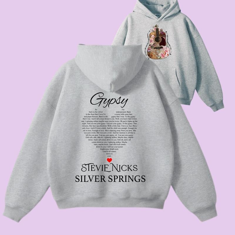 Stevie Nick Hoodie/Sweatshirt/Tshirt 2 SIDES, Music Lover Shirt, Gift For Stevie Fan, Stevie Tour Shirt,Vintage Stevie...