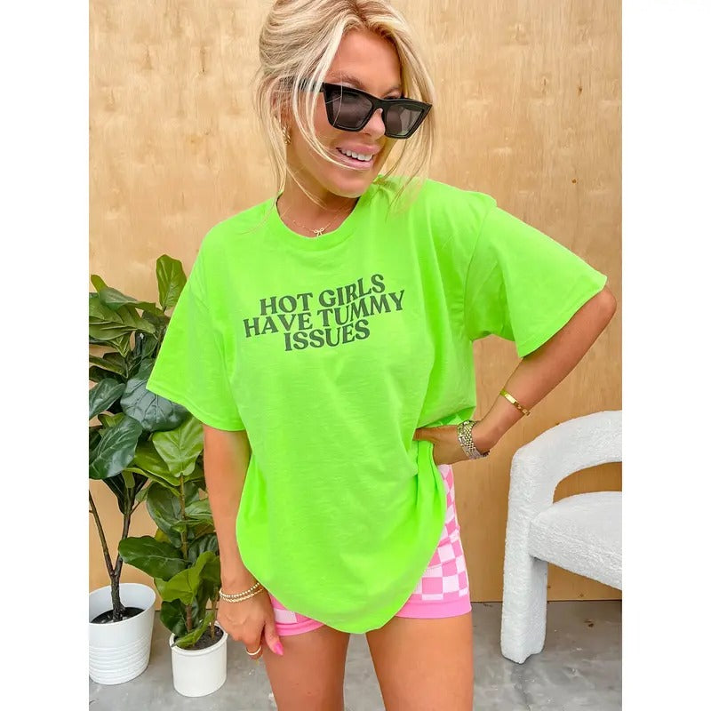 Tummy Issues Graphic Tee Hoodie, Sweatshirt | GrindPrints.com