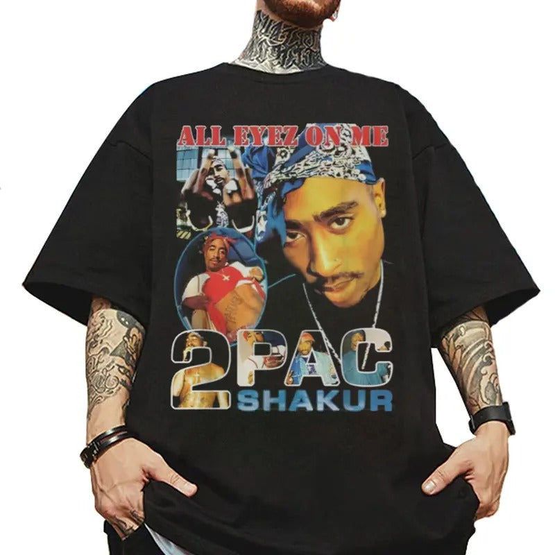 Tupac Shakur All Eyez In Me Shirt, 2Pac Shirt, 2Pac Shakur Shirt, Vintage 90s Bootleg Tupac Shirt, 90s Merch, Rapper...