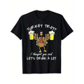 Turkey Trot Drink a Lot Thanksgiving Day 5k Run Beer T-Shirt, 100% Cotton, Halloween Thanksgiving Christmas Gift for Men...