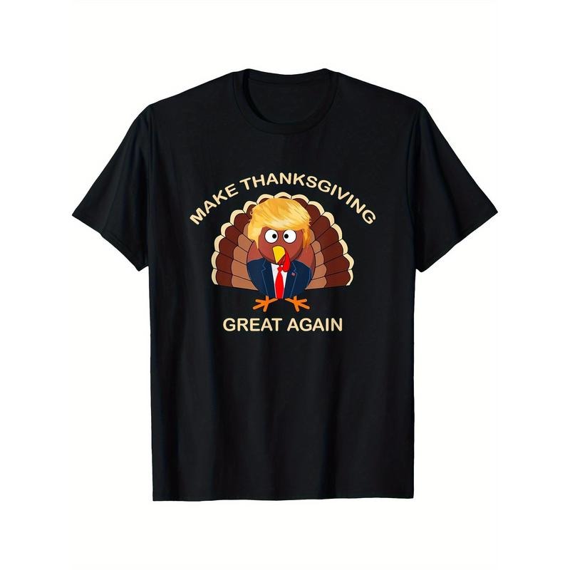 Turkey Trump Make Thanksgiving Great Again Comfortable Printed 220g Made Usa T-Shirts, Hoodie, Sweatshirt