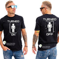 Turned on: Turned off - Men's funny graphic t-shirt- humor Hoodie, Sweatshirt | GrindPrints.com