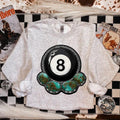 Turquoise 8Ball Crewneck sweatshirt, graphic tees women, western outfits women, western tops clothing, rodeo cowgirl...