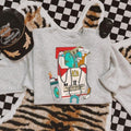 Turquoise Cigs Crew sweatshirt, graphic tees women, western outfits women, western tops clothing, rodeo cowgirl outfits...