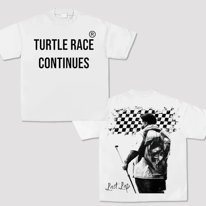 Turtle Race Continues Rod Wave Graphic Last Lap Rap Tee Shirt Big Face Streetwear Fashion Hoodie, Sweatshirt