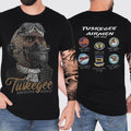 Tuskegee American Heroes 2 Sides T-shirt, Tuskegee Airmen Red Tails World War 2 Commemorative Tee Shirt, Men's Streetwear...
