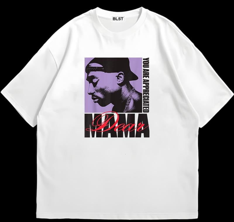 Tuu.PPac Dear Mamaa T-Shirt Retro Design Customizable Graphic Add Your Unique Twist Hoodie, Sweatshirt | GrindPrints.com