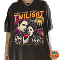 Twilight Fans Homage T-shirt, Gift For Book Lover Twilight Saga Comic Retro, Vampires Wolves Romance Shirts, Cotton...