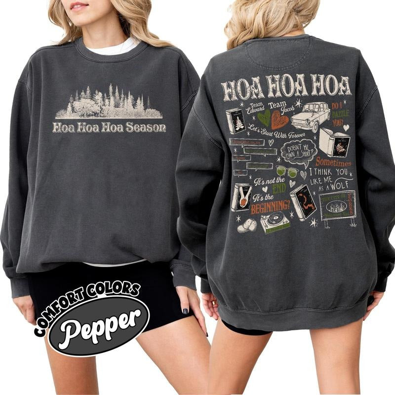 Twilight Hoa Hoa Hoa Sweatshirt, Twilight Forks Washington T-Shirts, Hoodie | GrindPrints.com