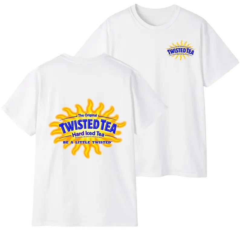 Twisted Tea 2 Sided T-Shirt Summer T-Shirt Full - 100% Cotton - Classic Hoodie, Sweatshirt | GrindPrints.com