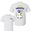 Twisted Tea Ghost Halloween 2 Sided Shirt, Unisex Cotton Crewneck Tee for Men & Women, Casual Halloween Tee with Tea...