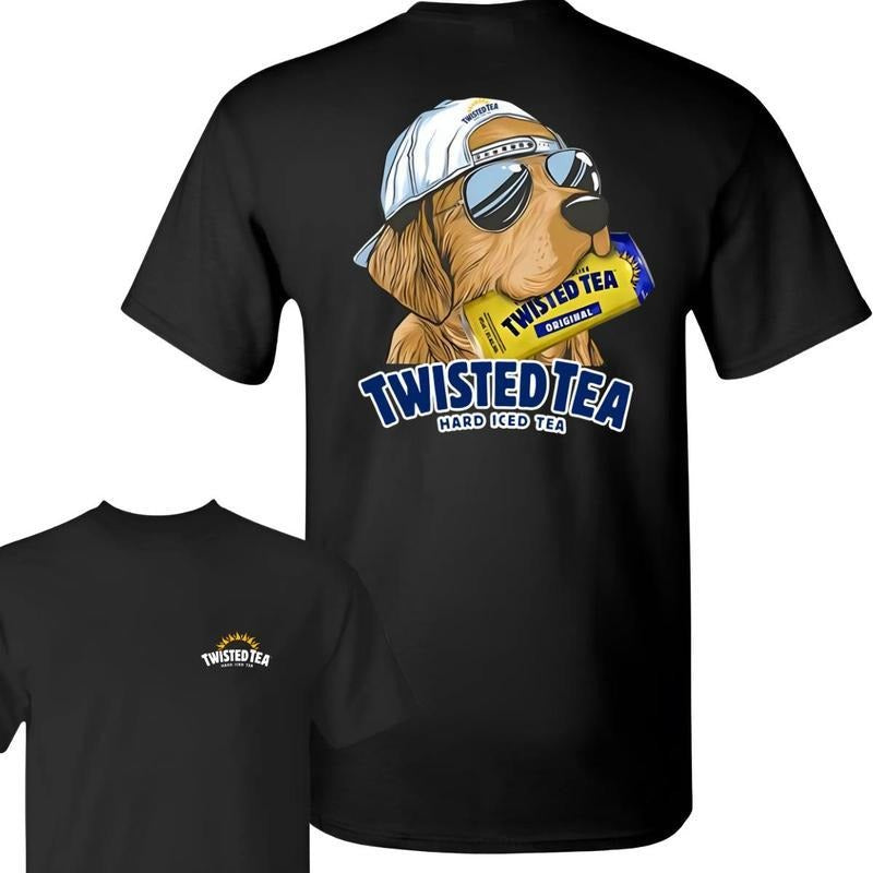 Twisted Tea Hunting Dog 2 Sided Shirt, Twisted Tea Shirt, Men's Cross Graphic Tee, 2025 Casual Summer Outfit, For Men,...