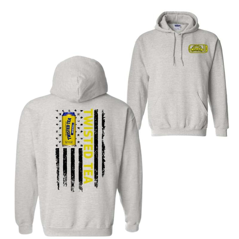 Twisted Tea Logo Flag 2-sided T-Shirt Sweatshirt Hoodie, Twisted Tea Light T-Shirt For Men, For Women | GrindPrints.com