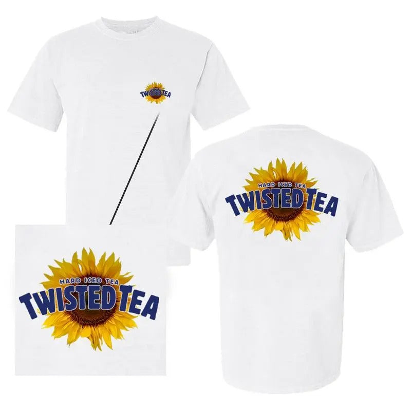 Twisted Tea Sun Flower T-shirt - 2 Side Menswear - Tshirt- Hoodie - Sweater Sweatshirt | GrindPrints.com