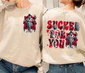 Two-Sides Horror Characters Valentine Bundle Shirt, Sucker For You Shirt, Valentine Horror Shirt, Horror Characters...