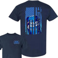 Two-sided Bud Light American Flag T-shirt, Funny Summer Graphic Tee, Trendy Outdoors Beer Lover Sweatshirt, Unisex...