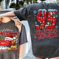 Two-sided Cars Christmas Shirt,  McQueen Tow Mater Doc Hudson Sally Very Merry Christmas Party, Cars Land Family...
