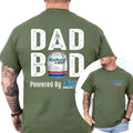 Two-sided Dad Bob Powered By Natural Light T-shirt, Father's Day Gifts, Papa Tee, Funny Summer Graphic Tee, Trendy...