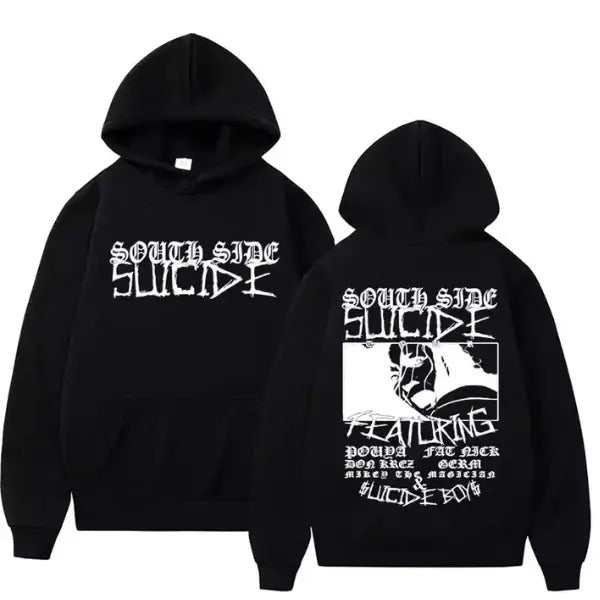 Two sides hoodie rap music lovers, for Men, for Women, cotton unisex shirt, trendy shirt 2024 Sweatshirt | GrindPrints.com
