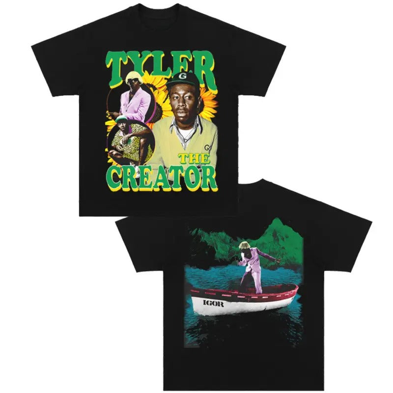 Tyler Igor T-shirt, Tyler The Creator Shirt, Tyler The Creator Merch, Vintage Creator Graphic Hip Hop, Casual, Classic...