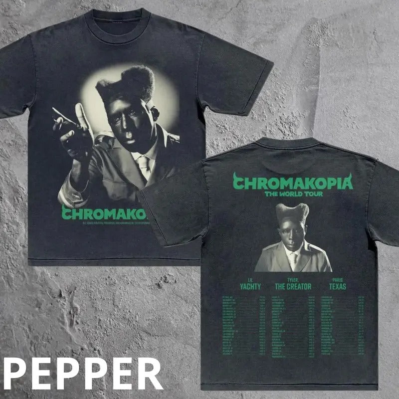 Tyler The Creator Chromakopia The Would Tour Tshirt, Hip Hop Graphic Tee Y2K Rap, Gift for Music Fans Hoodie, Sweatshirt