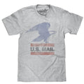 U.S. Mail Eagle Logo T-Shirt - Gray Hoodie, Sweatshirt | GrindPrints.com