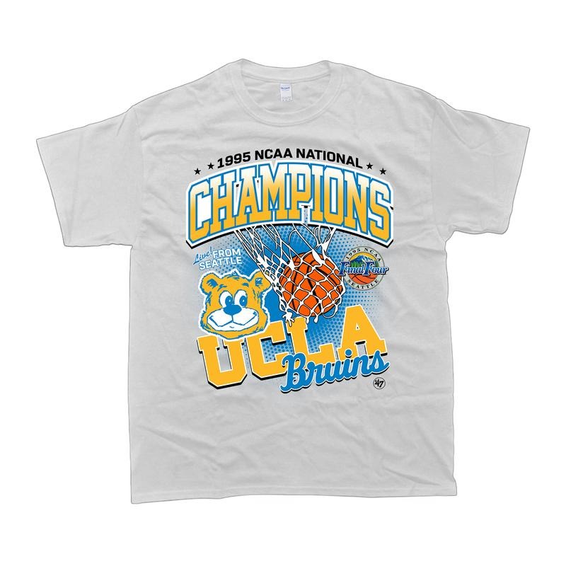 UCLA Bruins 1995 National Champions T-Shirt Men - Classic Fit, 100% Cotton - Menswear Hoodie, Sweatshirt | GrindPrints.com