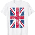UK T Shirt Women Men | Vintage Retro British Union Jack Flag T-Shirt Made in USA Hoodie, Sweatshirt | GrindPrints.com