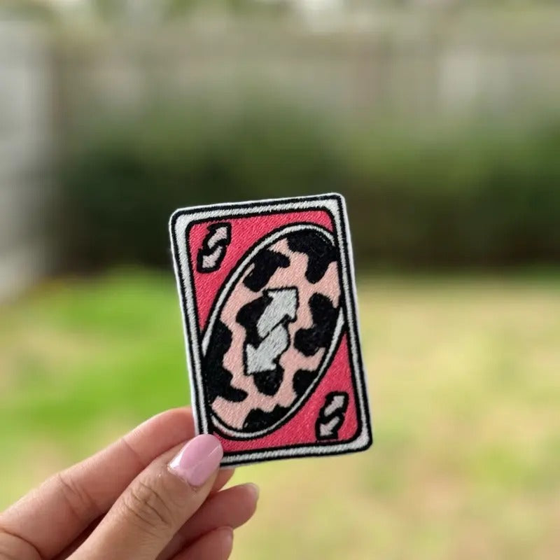 UNO Card Embroidered Iron On Patch T-Shirts, Hoodie, Sweatshirt | GrindPrints.com