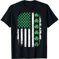 US American flag with shamrocks for St Patricks day T-Shirt Hoodie, Sweatshirt | GrindPrints.com