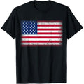 US Flag 4th of July USA Flag American Flag T-Shirt Made in USA Hoodie, Sweatshirt | GrindPrints.com
