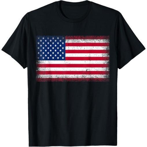 US Flag 4th of July USA Flag American Flag T-Shirt Made in USA Hoodie, Sweatshirt | GrindPrints.com