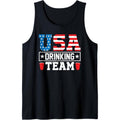 USA Drinking Team Funny Drinking Beer Lover Gift Tank Top T-Shirts, Hoodie, Sweatshirt | GrindPrints.com