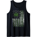 USA Flag Marijuana Weed Leaf Flag Cannabis Stoner 420 Men Tank Top T-Shirts, Hoodie, Sweatshirt | GrindPrints.com