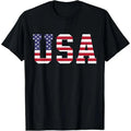 USA National American Flag 4th Of July T-Shirt made in usa Hoodie, Sweatshirt | GrindPrints.com