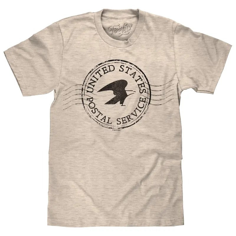USPS Postmark T-Shirt - Oatmeal Hoodie, Sweatshirt | GrindPrints.com