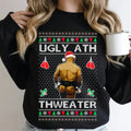 Ugly Ath Sweater Merry Chrithmith, Mike Tyson Butt Viral Ugly Ass Boxing Fight Meme Shirt, For Men Women, Funny Ugly...
