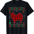 Ugly Christmas Red Plaid Pomeranian Dog Lover Matching Pj T-Shirt Hoodie, Sweatshirt | GrindPrints.com