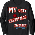 Ugly Christmas Sweaters For Women, Men | Christmas Long Sleeve T-Shirt Hoodie, Sweatshirt | GrindPrints.com