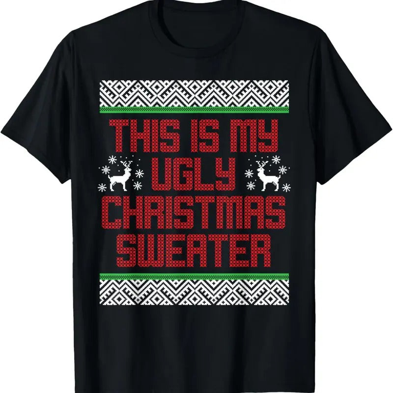 Ugly Christmas Sweaters Funny Xmas T-Shirt Hoodie, Sweatshirt | GrindPrints.com