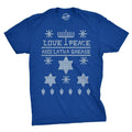 Ugly Hanukkah Sweater T Shirt Funny Ugly Sweater Jewish Holiday Tee Mens Funny T Shirts Cool Tees Soft Stylish Casual...