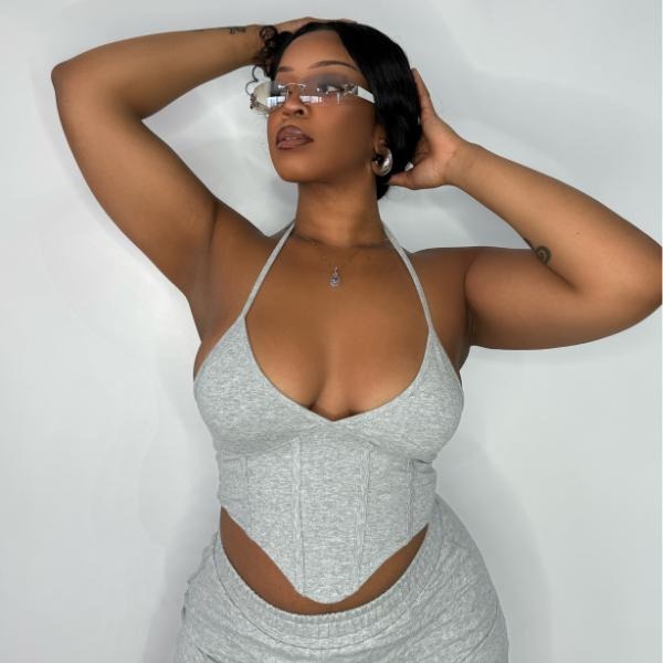 Ultimate Comfort Fashion Halter Sweat Corset T-Shirts, Hoodie, Sweatshirt | GrindPrints.com