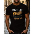 Ultra-Soft, Breathable, Moisture-Wicking Hot Pastor Warning Print For Men Women Couple Fashion T-Shirt, Comfort-Fit Crew...