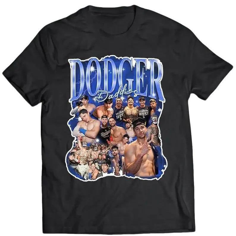 Unisex #DodgersDaddies T-Shirt, Vintage tee, Unisex shirt Menswear Top Hoodie, Sweatshirt | GrindPrints.com