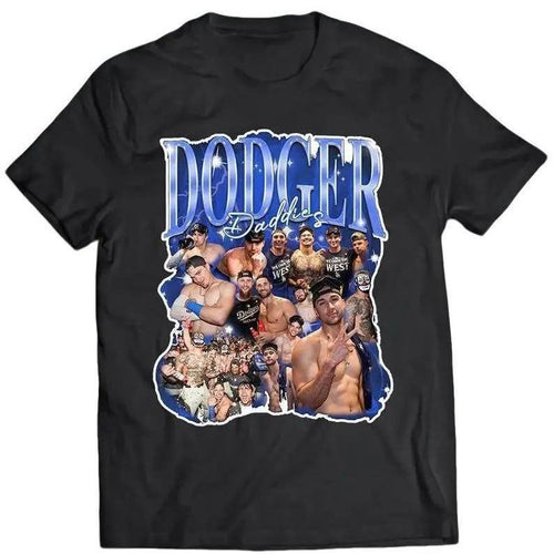 Unisex #DodgersDaddies T-Shirt, Vintage tee, Unisex shirt Menswear Top Hoodie, Sweatshirt | GrindPrints.com
